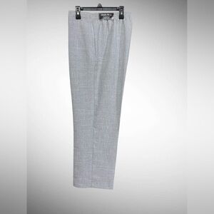 Alfred Dunner Classic Fit Pants 14P Gray Micro-Check NWT